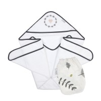 osuška s kapucňou + žinka na umývanie +23,90€